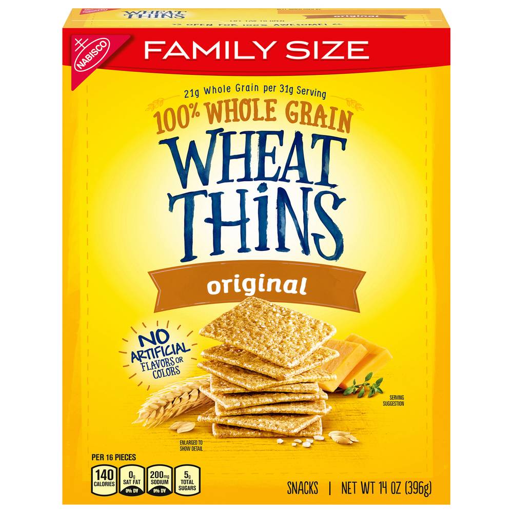 Wheat Thins 100% Whole Grain Original Snacks