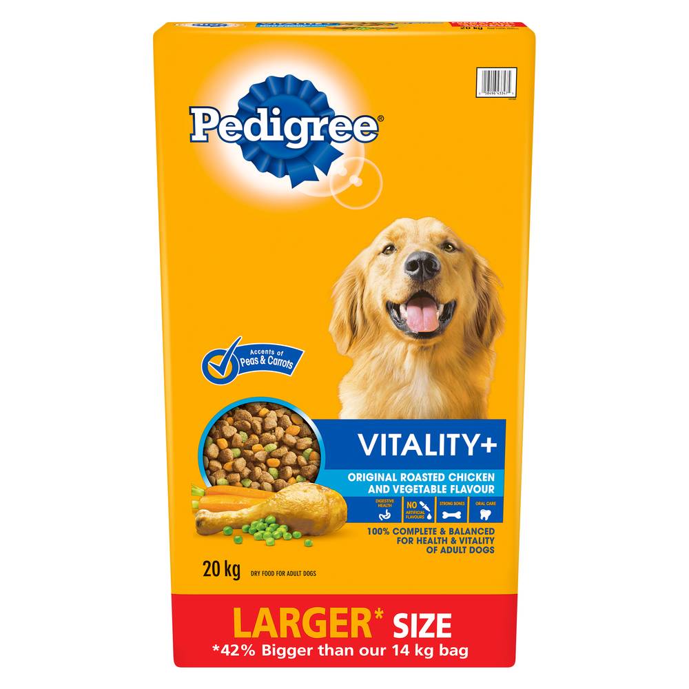 Pedigree Vitality + Roasted Chicken and Vegetable (20 kg)