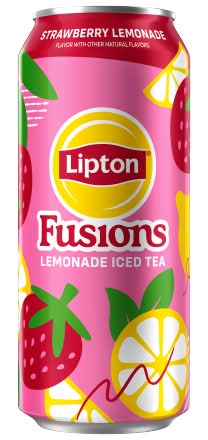 Lipton Fusions Iced Tea, Strawberry Lemonade (16 fl oz)