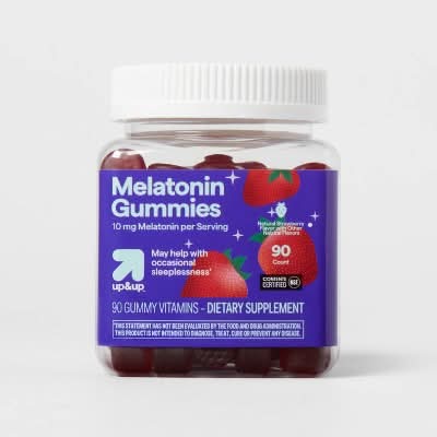 up&up Melatonin Gummies 10 mg For Adults, Strawberry (90 ct)
