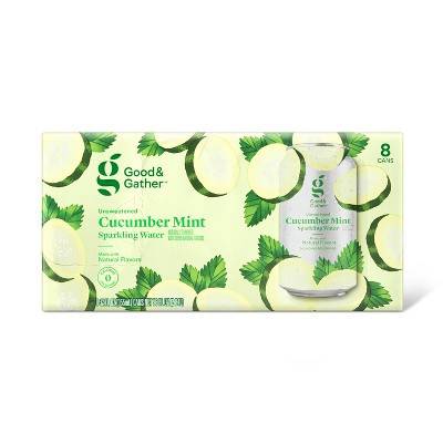 Good & Gather Cucumber Mint Sparkling Water (8 x 12 fl oz)