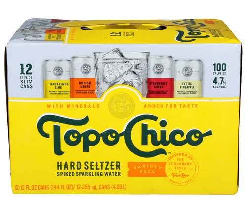 Topo Chico Hard Seltzer Variety 12 Pack Cans