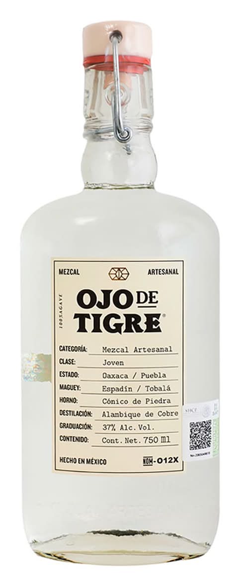 Ojo de Tigre · Mezcal artesanal de agave espadín y tobalá (750 ml)