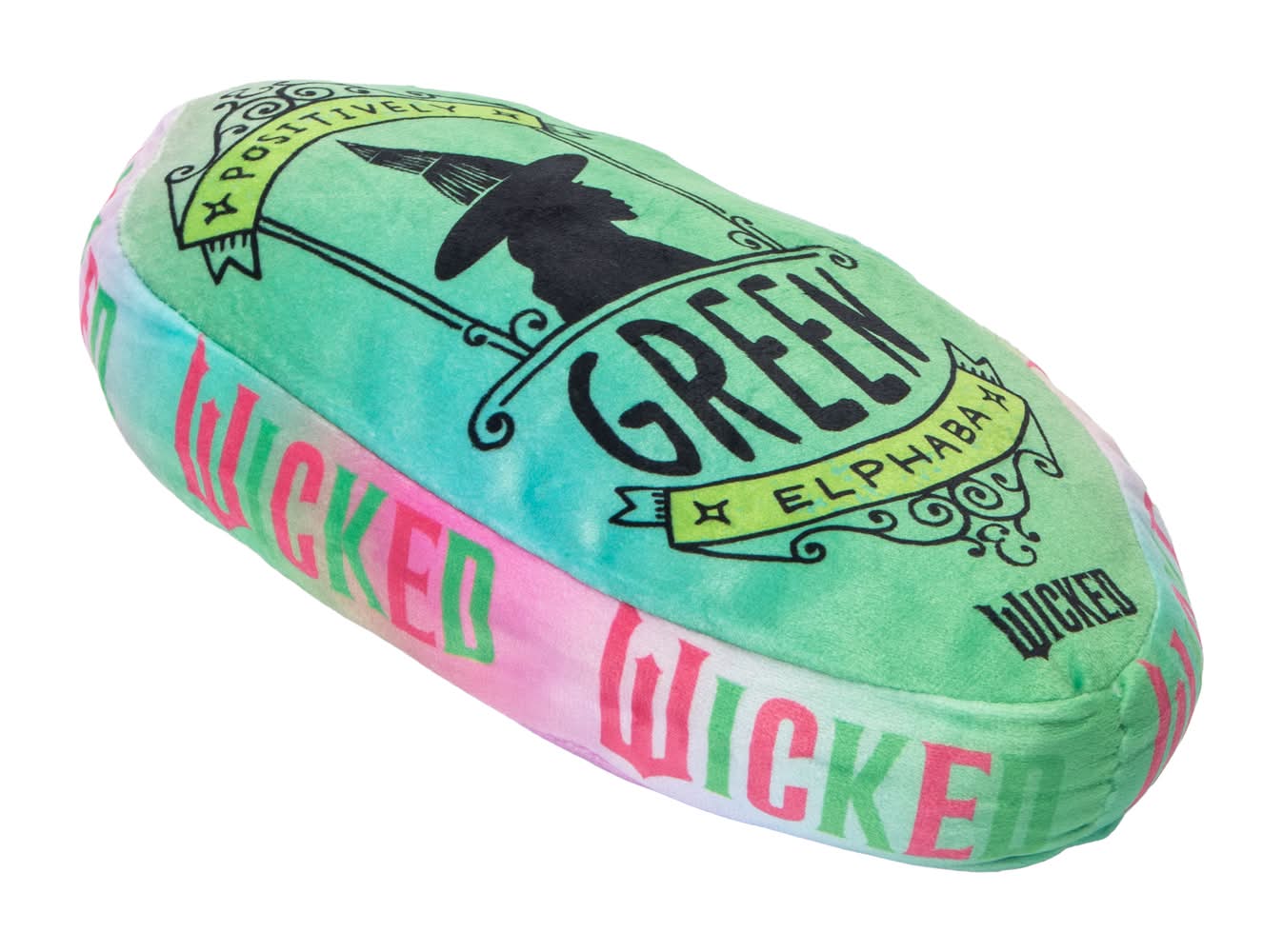 Wicked Plush Pillow 5inx2in Positively Green/Perfectly Pink