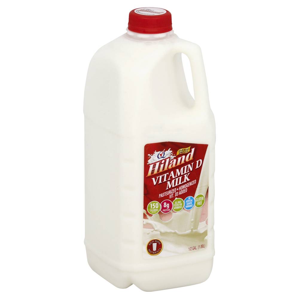 Hiland Vitamin D Pasteurised Whole Milk (0.5 gal)