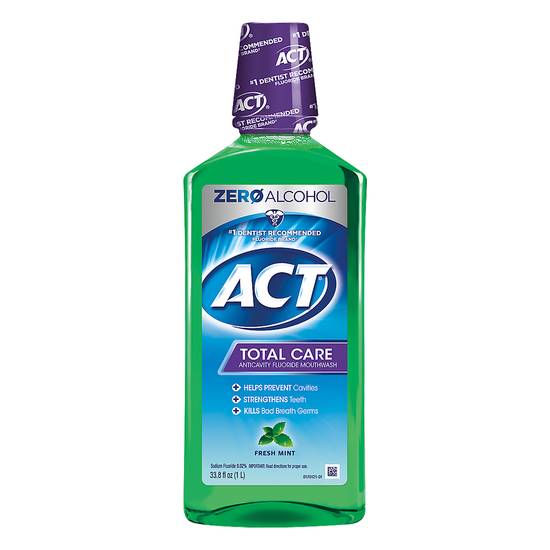 Act Total Care Anticavity Fluoride Fresh Mint Mouthwash
