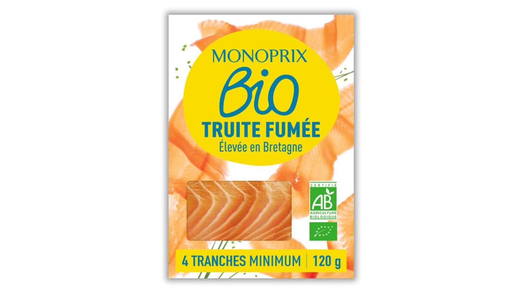 Monoprix Bio - Truite fumée élevée en bretagne