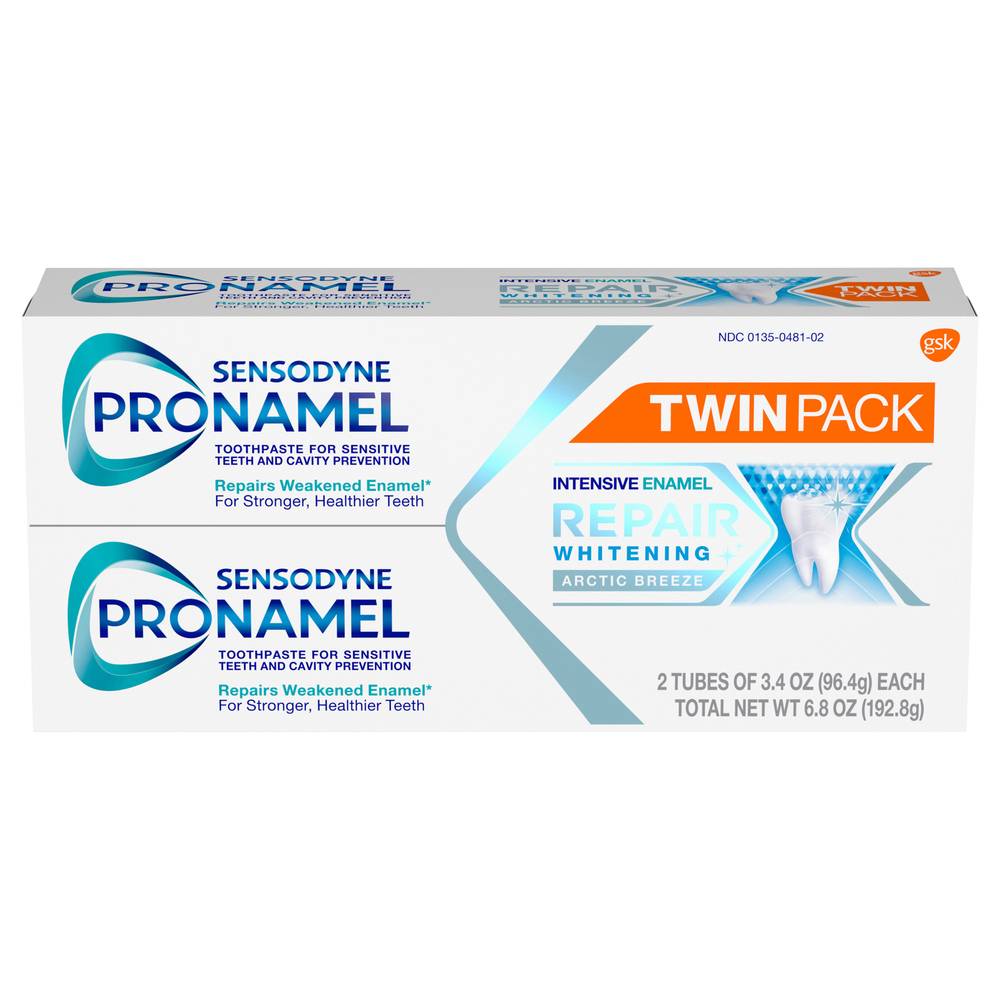Sensodyne Pronamel Intensive Enamel Repair Whitening Arctic Breeze Toothpaste (2 ct)