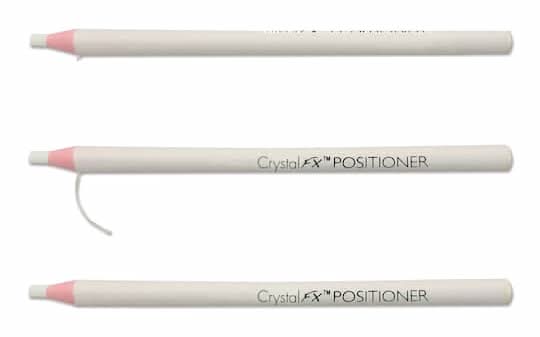 The Beadsmith Crystal Fx Positioner Wax Pencils, 0.3" x 6.6", White (3 ct)
