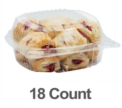 Bakery Pastry Bites Raspberry 18 Count - Each