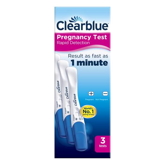 Clearblue Visual Rapid Detection Pregnancy Test Kit 3 pack