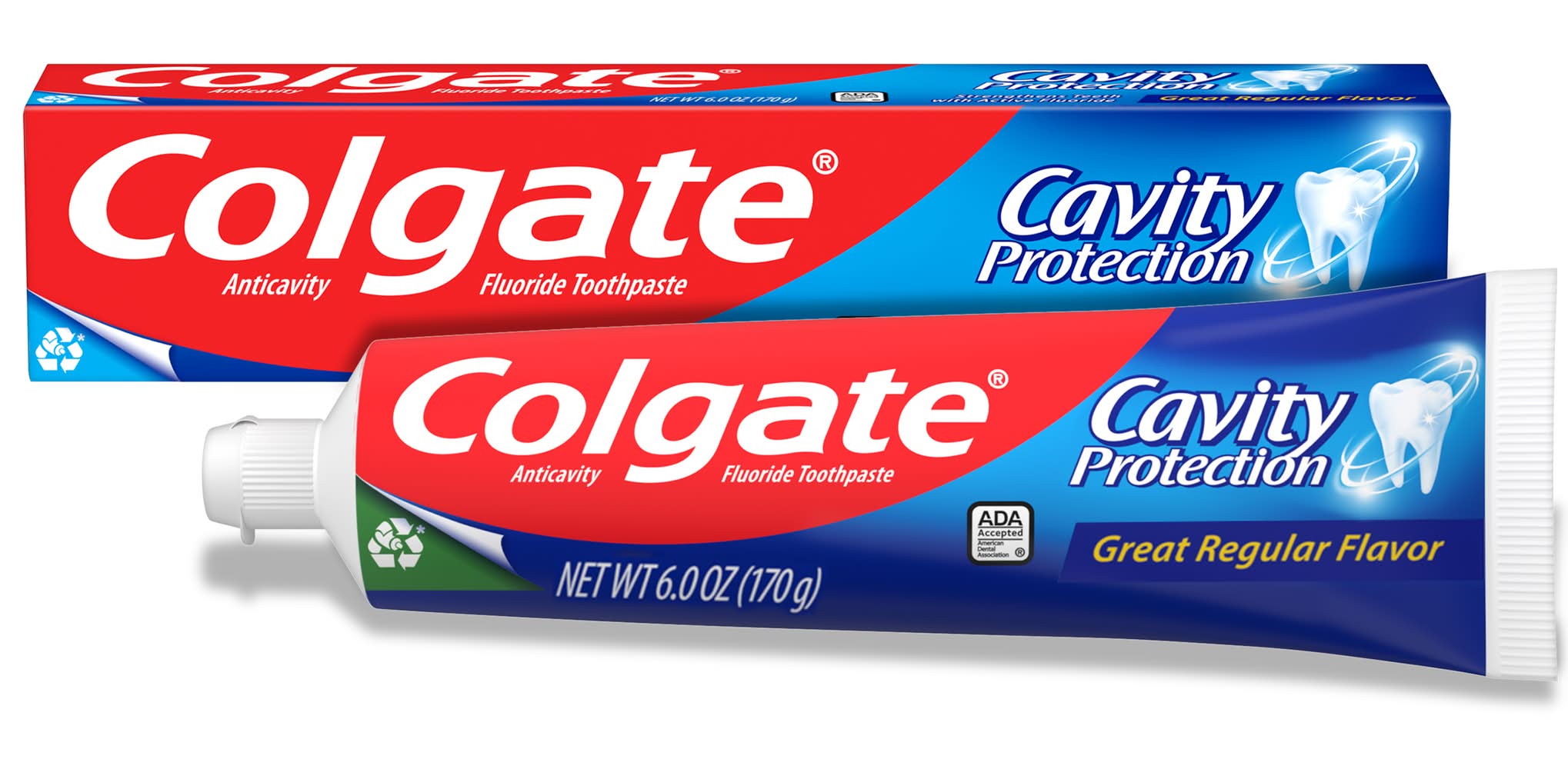 Colgate Anticavity Protection Great Regular Fluoride Toothpaste, Mint (6 oz)
