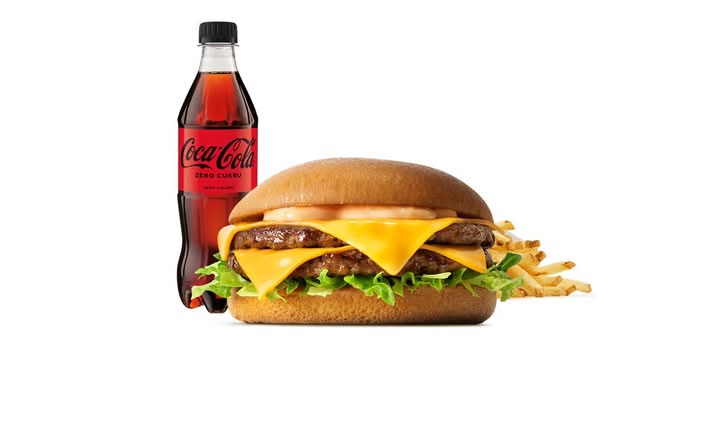 Double Cheeseburger w zestawie