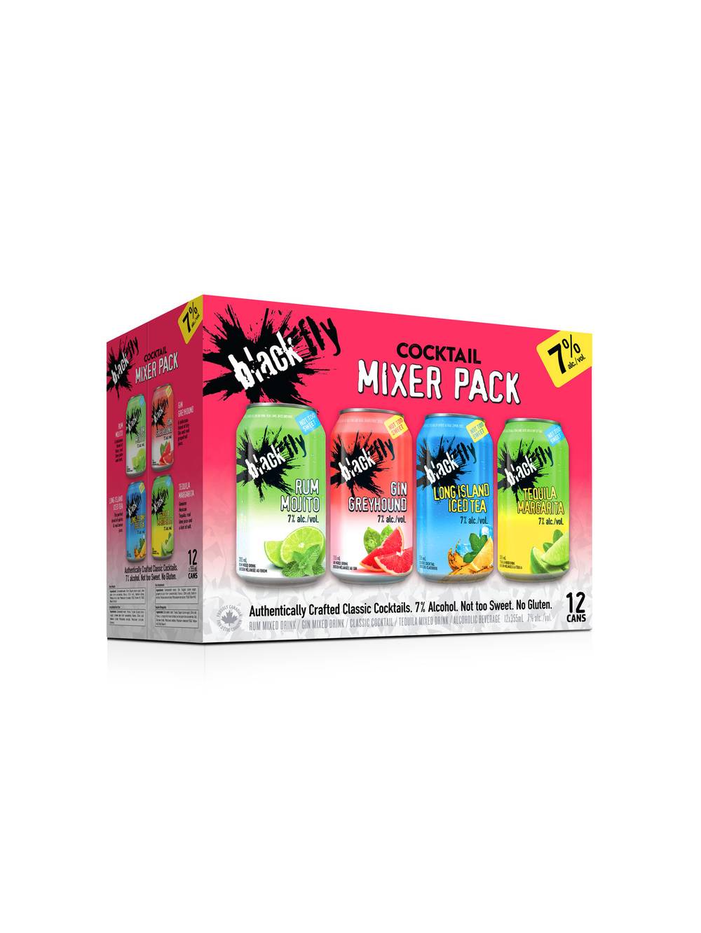 Black Fly Cocktail Mixer pack (12 ct, 0.35 L) (assorted)