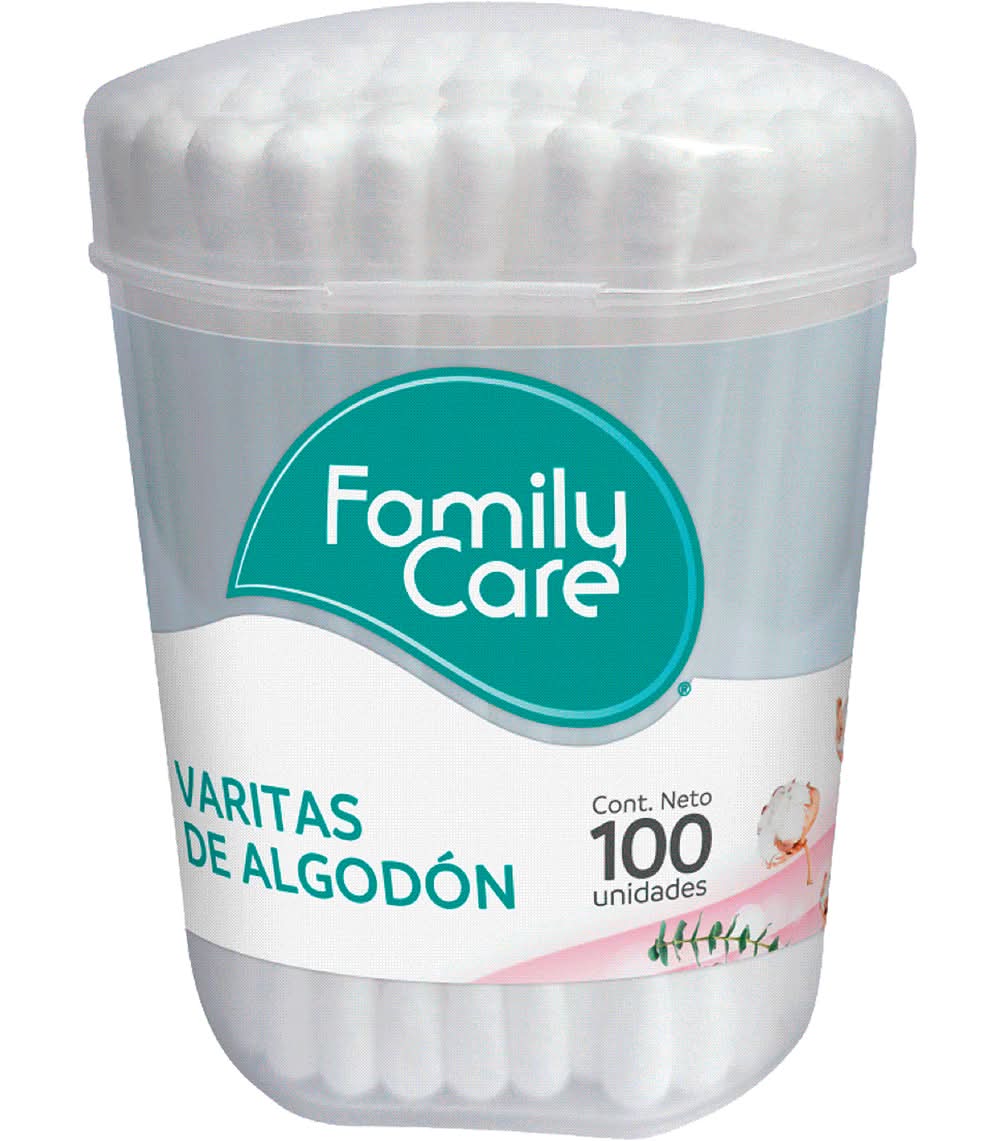 Family Care · Varitas de algodón (100 un)
