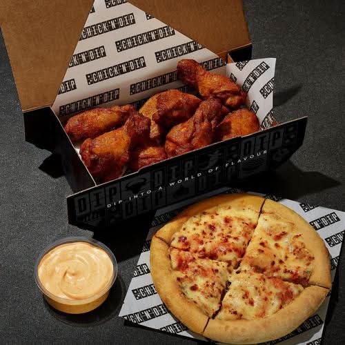 8 Wings & Garlic Pizza Bread Combo