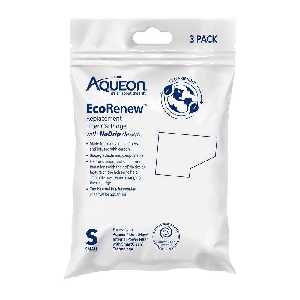 Aqueon Ecorenew Filter Cartridges Small (3 ct)