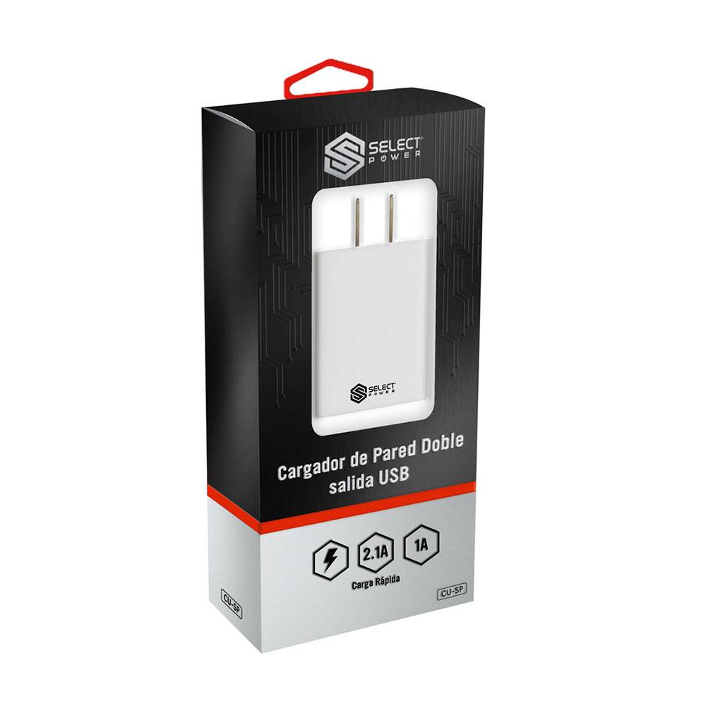 Select power cargador de auto usb (1 pieza)