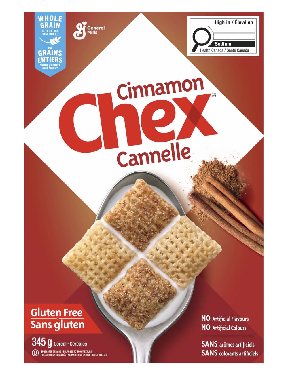 General mills céréales à la cannelle chex (345 g) - chex cinnamon cereal (345 g)