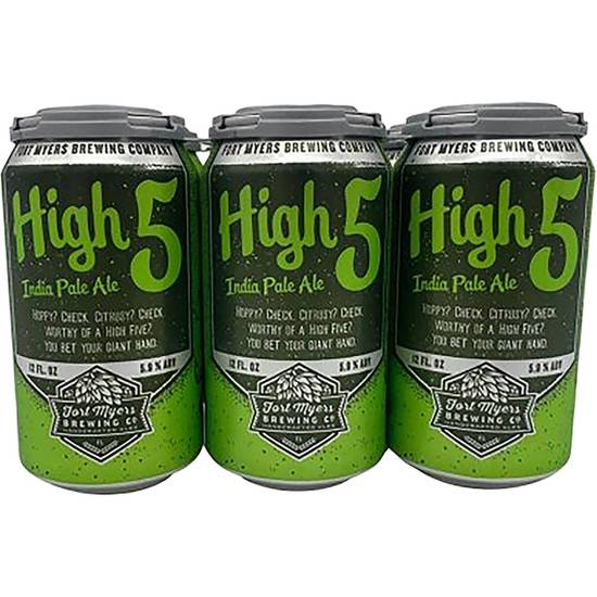 Fort Myers Brewing Co. High 5 India Pale Ale Beer (6 ct, 12 fl oz)