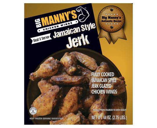 Big Manny's Jamaican Style Jerk Chicken Wings (44 oz)