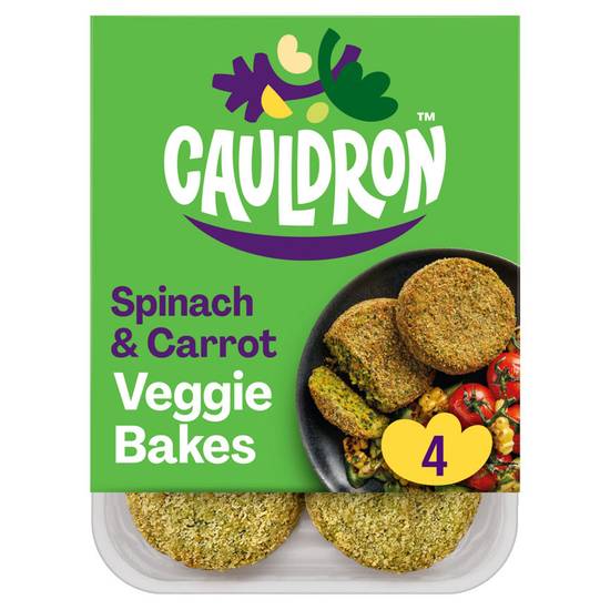 Cauldron 4 Spinach & Carrot Veggie Bakes 200g