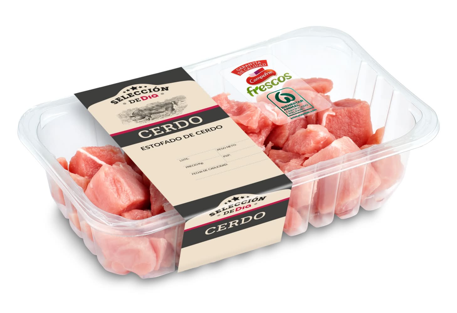 Estofado De Cerdo Selección De Dia Bandeja 600 G Aprox.