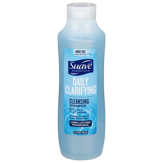 Suave Essentials Daily Clarifying Cleansing Shampoo Family Size