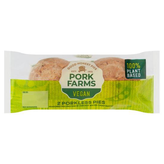 Pork Farms 2 Vegan Porkless Pies