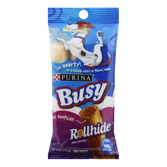 Busy Small/Medium Rollhide Dog Chew Treats (3 ct)
