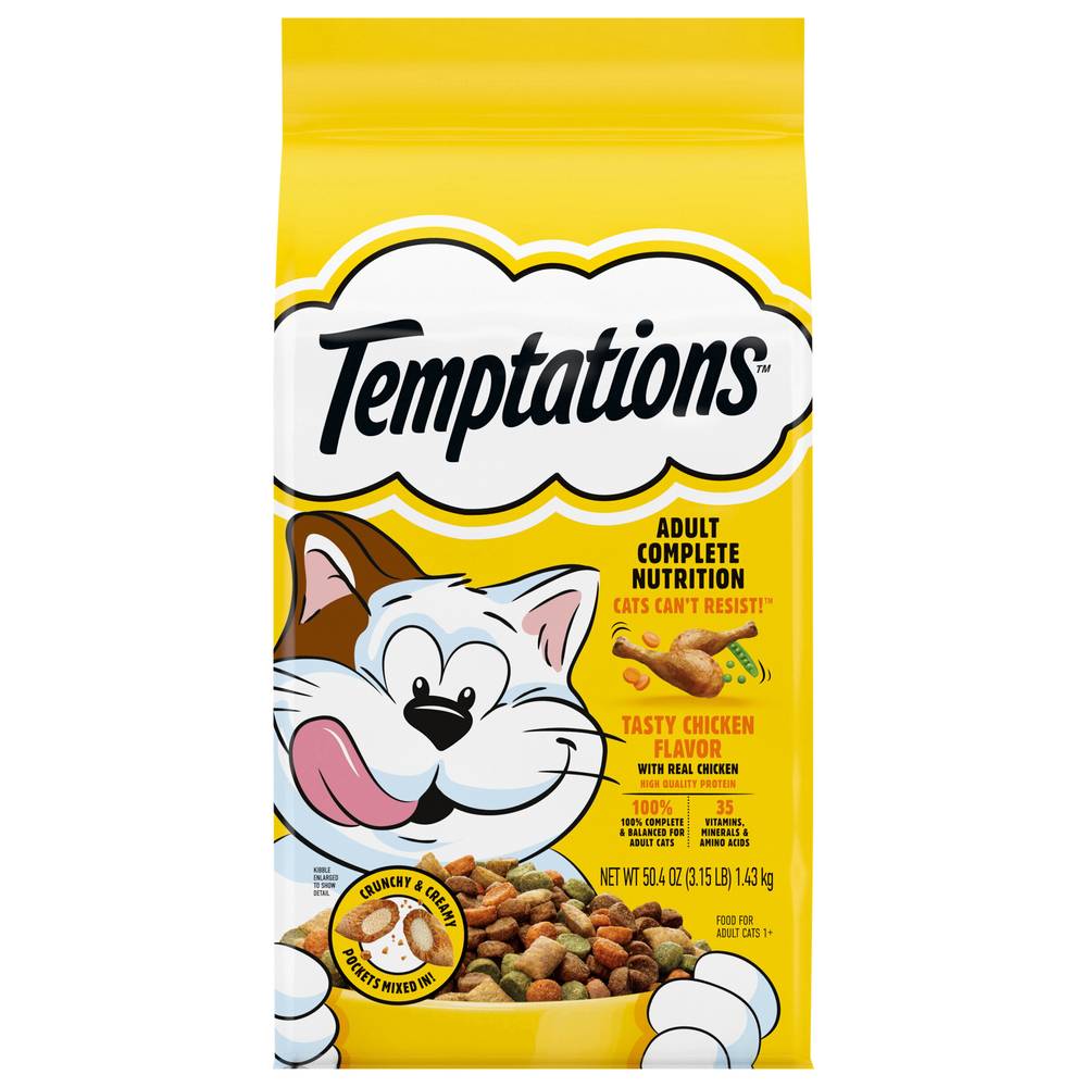 Temptations Adult 1+ Tasty Chicken Flavor Food For Cats, Chicken (50.4 oz)