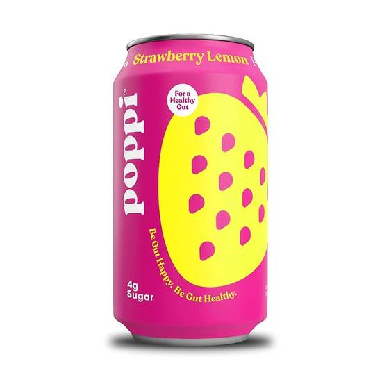 Poppi (Strawberry Lemon) Sparkling Prebiotic Soda
