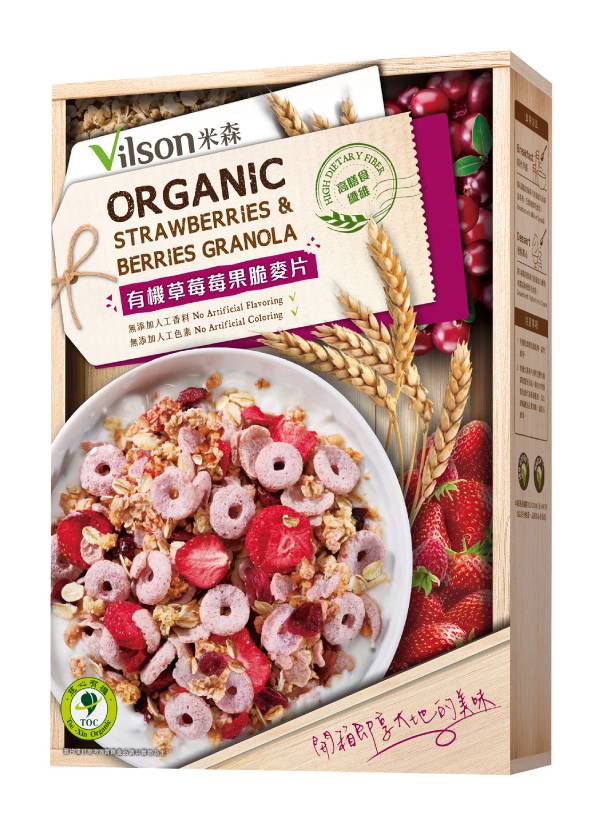 米森-草莓莓果脆麥片(350g/盒)