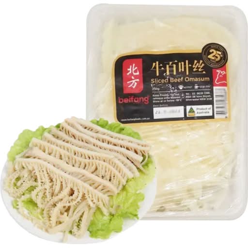 Bei Fang Sliced Beef Omasum 250g