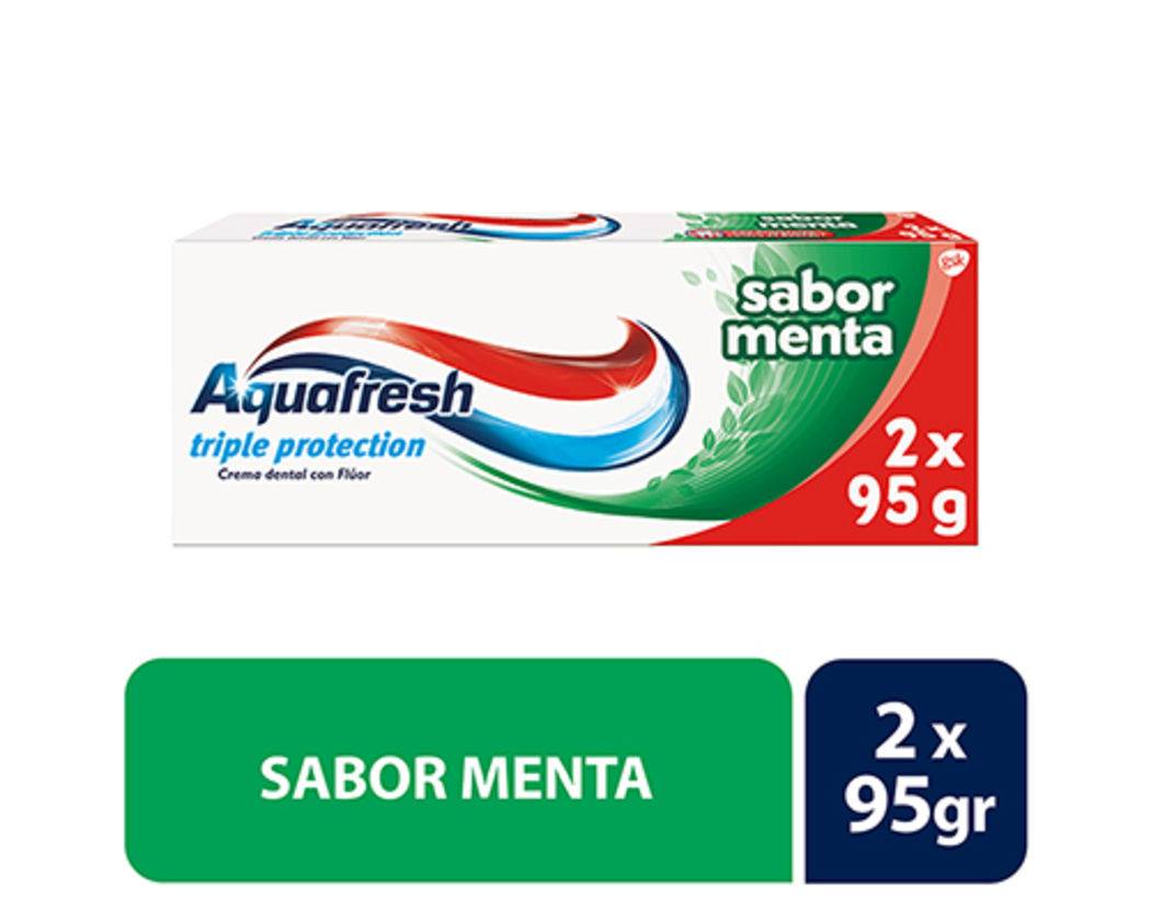 Aquafresh Pack Sabor Menta 95x2 AQUAFRESH