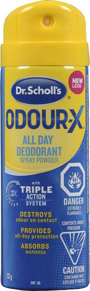 Dr. Scholl's Odour X All Day Deodorant Spray Powder (133 g)