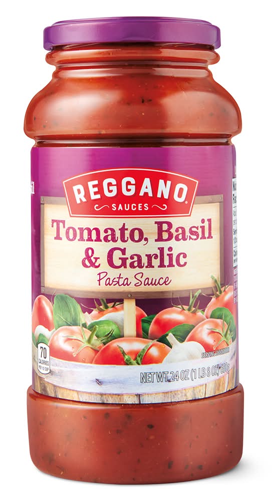 Reggano Tomato, Basil & Garlic Pasta Sauce