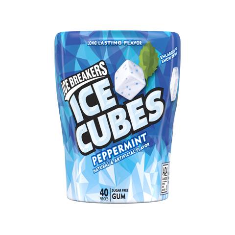 Ice Breakers Ice Cubes Peppermint 40 Count