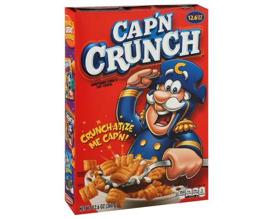 Cap'n Crunch · Sweetened Corn & Oat Cereal (12.6 oz)