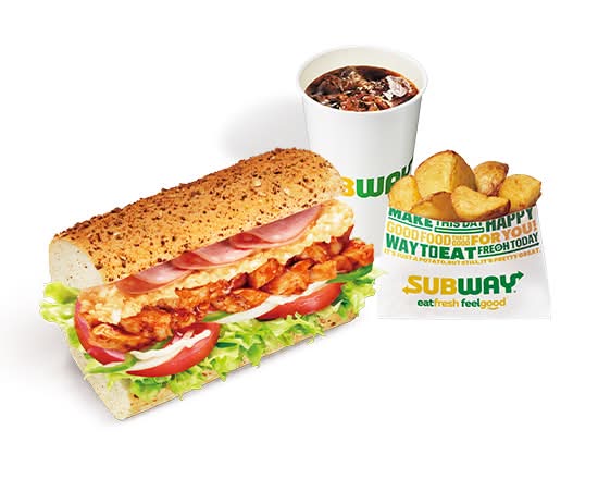 【辛】スパイシークラブハウス ポテトドリンクセット Spicy Clubhouse Potato and drink set