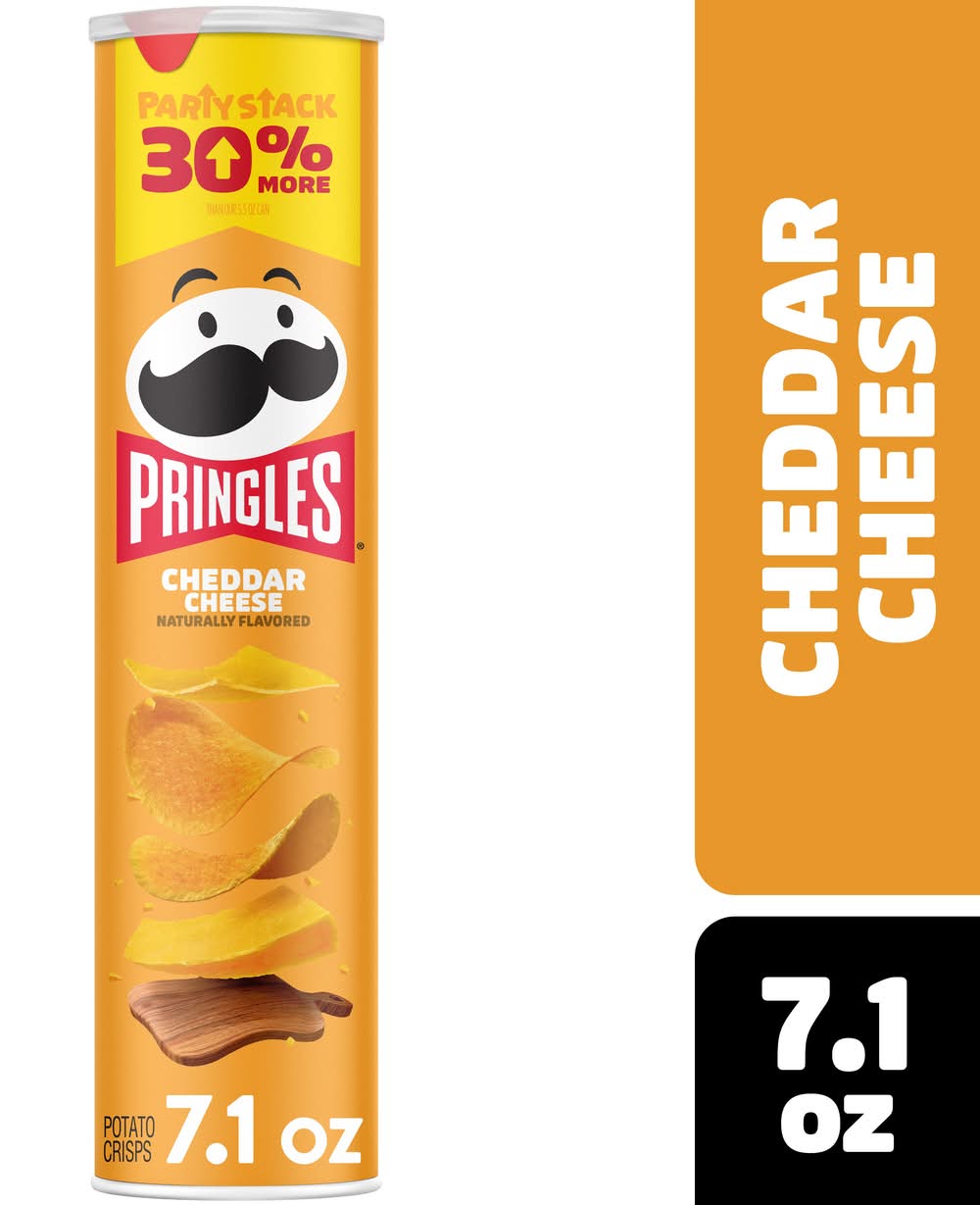 Pringles Potato Crisps, Cheddar Cheese (7.1 oz)