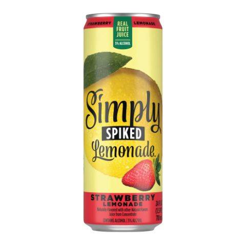 Simply Spiked Strawberry Lemonade 24oz Single Can