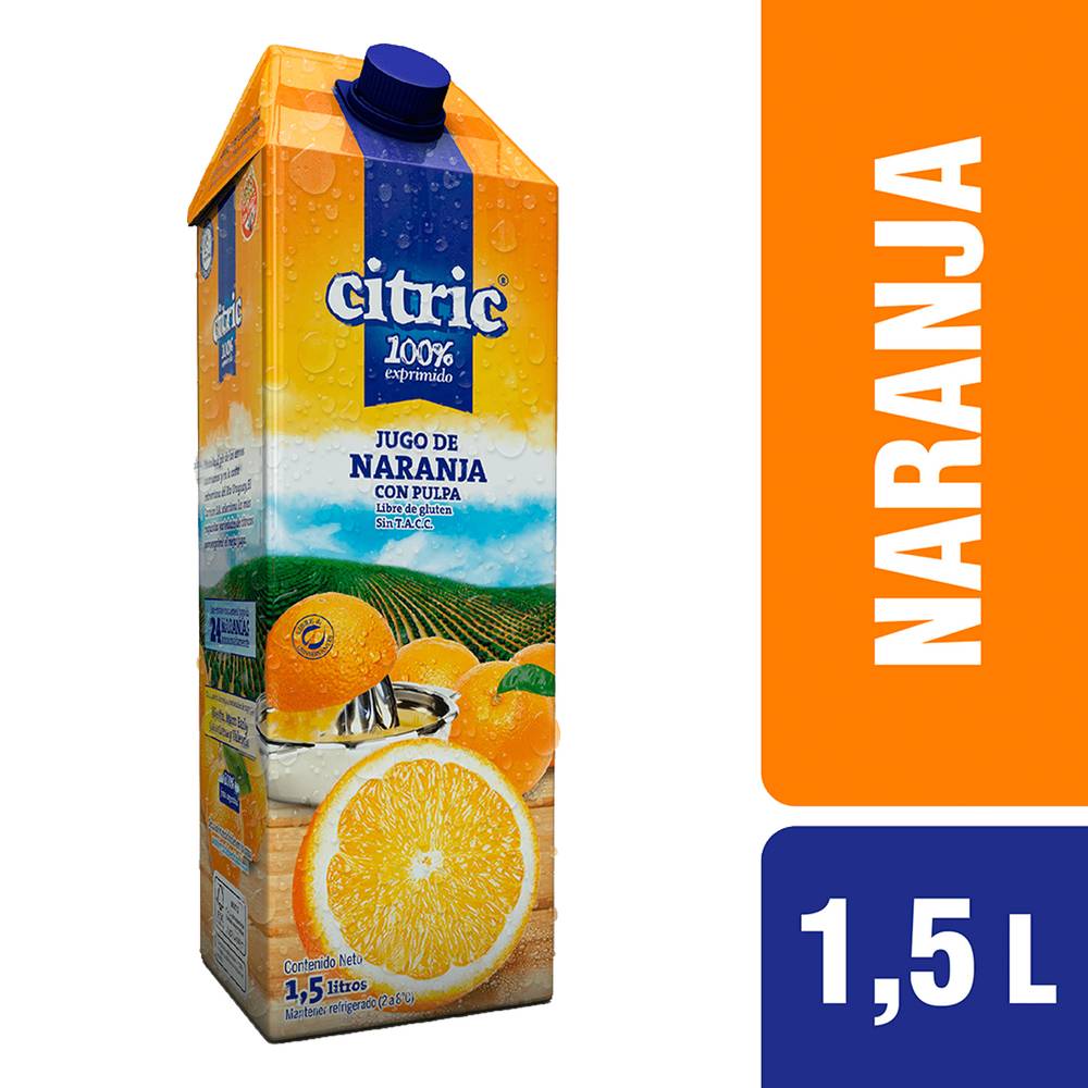 Citric jugo 100% naranja (1.5 l)