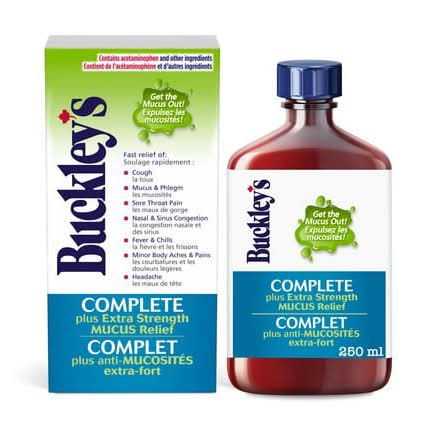 Buckley's Complete Plus Extra Strength Cold & Flu Mucus Relief Syrup (250 ml)