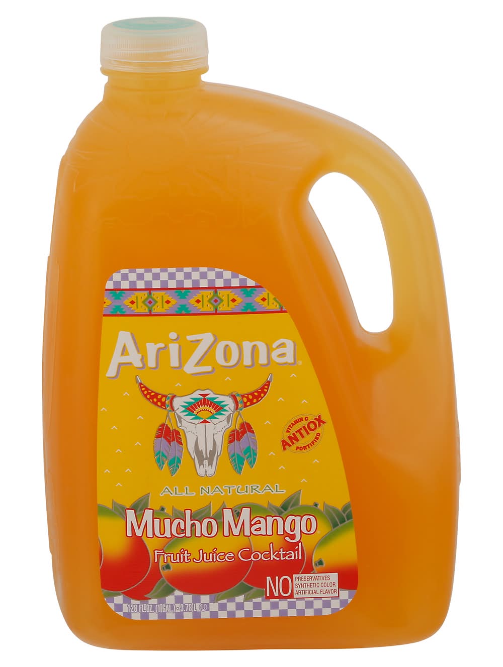 AriZona All Natural Fruit Juice Cocktail, Mucho Mango (128 fl oz)