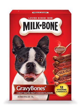Milk-Bone Gravybones Meat & Chicken Flavour Dog Snacks (750 g)