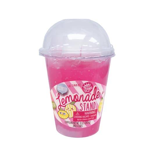 Compound Kings Pink Lemonade Stand Scented Fluffy Slime Cup