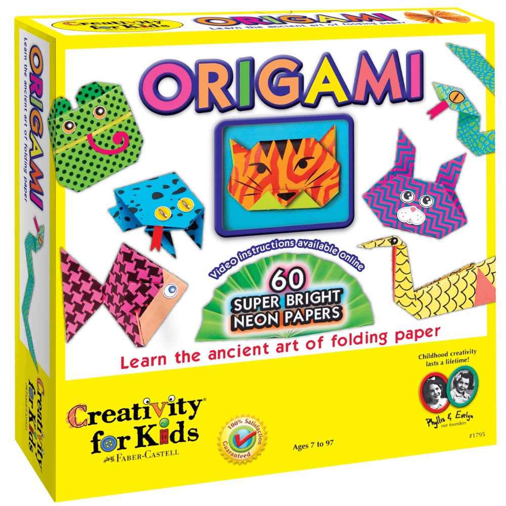 Faber-Castell · Creativity for kids origami neón