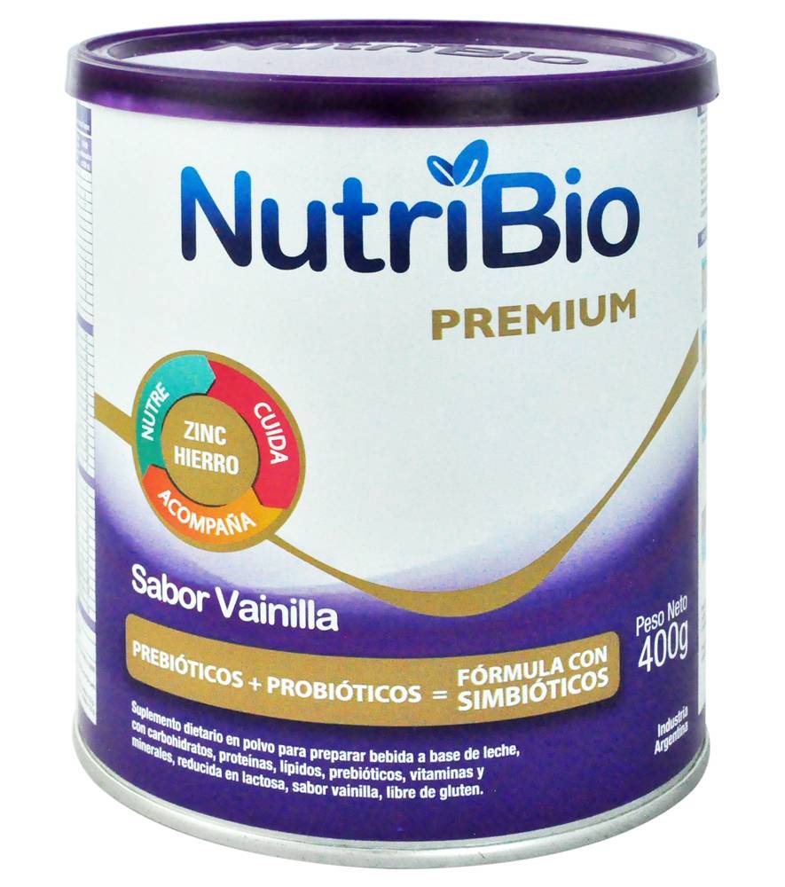 NUTRIBIO PREMIUM VAINILLA LATA*400G