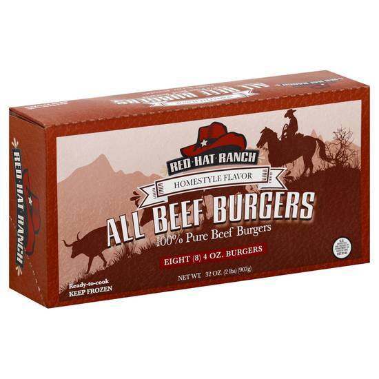 Red Hat Ranch 100% Pure Burgers (beef) (8 ct)